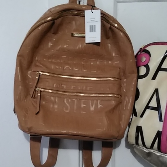 steve madden tan backpack